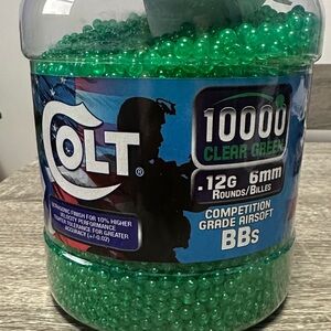 Clear Green Airsoft BBs - 10,000 Rounds